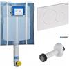 Geberit CASSETTA SCARICO INCASSO GEBERIT SIGMA 8 6/3 LITRI COMPLETA DI PLACCA E CANOTTO
