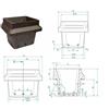 UNIVERSALE BRACIERE CROGIOLO PER STUFA A PELLET KARMEK ONE MORETTI DESIGN SML101-00