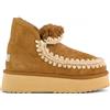 MOU Mini Eskimo Platform Brot Stivali Comodi Stivaletti Caldo Scarpe Cognac COG