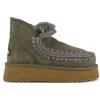 MOU Mini Eskimo Platform Brot Stivali Comodi Stivaletti Caldo Scarpe Verde BKOL