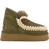 MOU Mini Eskimo Platform Brot Stivali Comodi Stivaletti Caldo Scarpe VERDE MOO