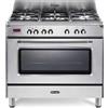 De Longhi Cucina a Gas 5 Fuochi Forno elettrico Ventilato 90x60 cm MEM 965 XX ED