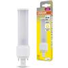 OSRAM - Lampada DULUX D 26 LED per base G24D-3, 10 watt, 990 lumen, bianco caldo
