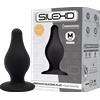 SILEXD STIMOLATORE ANALE ANAL PLUG IN SILICONE TERMOREATTIVO TG M NERO 9,3 CM DIAM 4,0