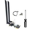 No Scheda WiFi WiFi 7 BE200 PCie Scheda di Rete BE200 Bluetooth 5.4 Tri Band4099