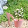 Vasi da fiori a forma di scarpa da donna, 2 pezzi, a forma di tacco alto,