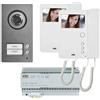 URMET-KIT VIDEOCITOFONO 1784/661 MONO/BIFAMILIARE 2 MONITOR COLORE MIRO