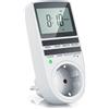 CSL-Computer CSL - Timer Digitale - Display LCD da 2,1 Pollici 5,3 cm - 3680 W - Timer Digitale con 10 programmi configurabili - Batteria di Back-Up di riserba - Commutazione Casuale - Protezione Bambini