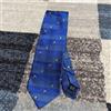 Salvatore Ferragamo Cravatta collo Salvatore Ferragamo blu golf 100% seta nuova mai usata Made in...