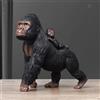 Statua di gorilla da collezione, scultura creativa in resina per camera da