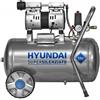 Hyundai Compressore elettrico silenziato senza olio 50 lt motore 1 HP KWU750-50L