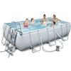 Bestway Piscina Bestway 56441 404x201x100 cm Power Steel Frame Rettangolare pompa scala