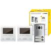 vimar Kit videocitofono bifamiliare elvox 7558/E2 2F+ Tab 4,3 vivavoce 2 famiglie