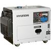 Hyundai 65231 gruppo elettrogeno Generatore diesel 10 CV con ruote 5,3 Kw 230V