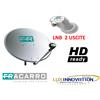Fracarro Kit Parabola Fracarro hd antenna parabolica kit parabola 2 uscite lnb