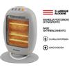 Kooper STUFA ELETTRICA ALOGENA DA 1200W CON 3 ELEMENTI RISCALDANTI A BASSO CONSUMO 220V