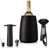 Vacuvin Set 5 pezzi Wine Elegant in acciaio inox e plastica.