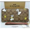 COACH Wallet Slim Wallet Coach Long Wallet Snoopy Signature Zook