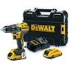DeWALT DCD791D2 avvitatore 18V BRUSHLESS 2 batterie 2,0 Ah SENZA PERCUSSIONE