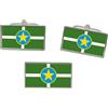 Family-crests.com JACKSON Ms (USA) Bandiera Gemelli E Fermacravatta Set