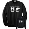 FELPA nera PROBELM SOLVED ironica moto motociclista biker cappuccio o girocollo
