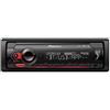 Pioneer MVH-S420DABAN, 1DIN Autoradio con DAB+, rossa, navigazione del menù in tedesco, Bluetooth, USB, entrata AUX, inclusa l'antenna DAB, vivavoce, Smart Sync