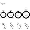 mdrlove Set 4 Pezzi Anello Fallico Ritardante in Silicone
