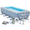 INTEX 26788 PISCINA FUORITERRA PRISMA FRAME 400x200x100 CON POMPA FILTRO