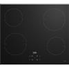 Beko Piano Cottura 4 Fuochi Induzione Larghezza 59 cm in Vetro Nero HII64401QT