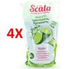 SCALA 4 X Scala Piatti Igienizzante Sgrassante Limone Ecoricarica Busta 2 Lt