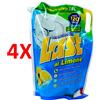 LAST 4 X Last Piatti Limone Ricarica Busta 1,8 Lt 120 Lavaggi