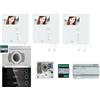 urmet KIT VIDEOCITOFONO URMET TRIFAMILIARE 1783/724 VIDEOCITOFONO 3 FAMIGLIE ALPHA