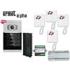 urmet KIT VIDEOCITOFONO URMET QUADRIFAMILIARE 1783/724 VIDEOCITOFONO 4 FAMIGLIE ALPHA