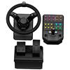 Logitech G Saitek Farm Sim Controller, Kit Simulazione Macchine Pesanti con Volante, ‎Console di Comando, Pedale Acceleratore/Freno, Raggio Sterzata 900°, 38 Pulsanti, ‎USB, PC/Mac - Nero