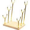Porta braccialetti con base in legno, organizer per collane, orologi da