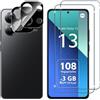 Vetro Temperato per Xiaomi Redmi Note 13 Pro 5G 2+2 Pezzi Pellicola Protettiva