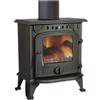 Ideal Star Stufa in Ghisa a Legna Vesuvio sportello con vetro 5,1 Kw Misura 438x324x609 mm.