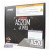 MSI Scheda madre MSI A520M-A PRO AM4 AMD A520 USB3.2 Gen1 Micro-ATX Giappone NUOVA