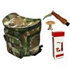 Ferrucci Import Coltello + Zaino porta funghi militare gerla vimini mimetico pic nic