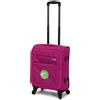 Trolley ORMI Bagaglio a Mano Valigia 55x40x20 cm In Poliestere 4 ruote Autonome