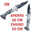 Bosidun Coltello pieghevole militare tascabile caccia acciaio inox comodo escursione