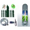 MADE IN ITALY RETE PER RECINZIONE METALLICA ZINCATA + KIT PALETTI , TENDITORI , CM...