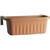 Fioriera da balcone 50 60 cm agganci regolabili Rondine balconetta terracotta