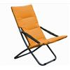 Sedia sdraio BEDDING in tessuto morbido Arancione sedie relax giardino campeggio