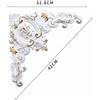 1x Vittoriano Ornato Decorativo PVC Muro Applique Angoli Modanatura Stampo Onlay