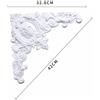 1x Vittoriano Ornato Decorativo PVC Muro Applique Angoli Modanatura Stampo Onlay