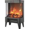 Zephir Caminetto elettrico Potenza 2000 W con termostato e telecomando ZPF9600 Zephir