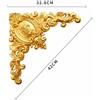 1x Vittoriano Ornato Decorativo PVC Muro Applique Angoli Modanatura Stampo Onlay
