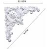 1x Vittoriano Ornato Decorativo PVC Muro Applique Angoli Modanatura Stampo Onlay