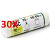 GELSAC 30 X Gel Sac Easysac 10 Sacchi Bio Differenziata Umido Maniglia A Giro 50x60 Cm